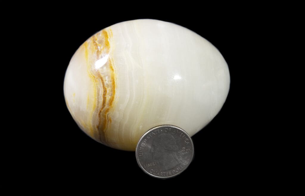 White Onyx Egg (One Egg) - Kids Love Rocks