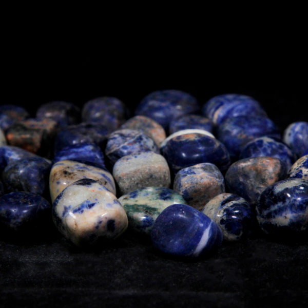 1lb of Tumbled Small Sodalite (19mm-25mm)