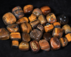 1lb of Tumbled Small Tiger Eye (19mm-25mm)