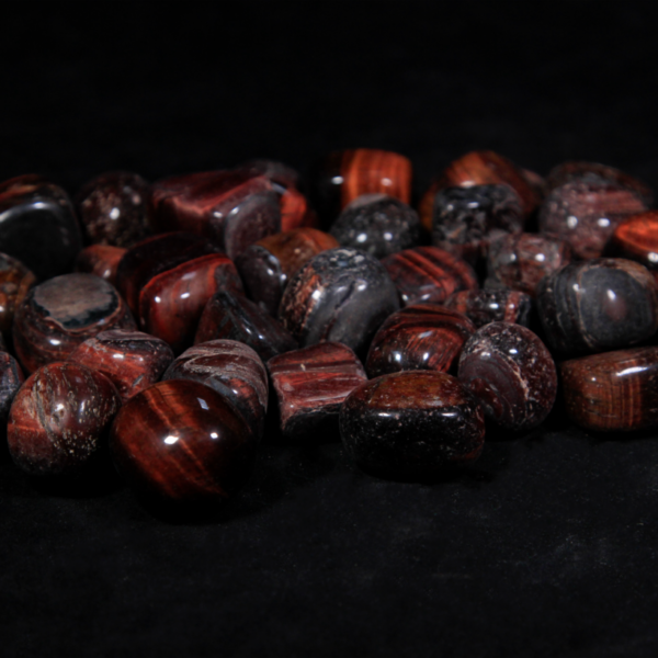 1lb of Tumbled Small Red Tiger Eye (19mm-25mm)