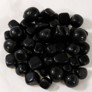 1lb of Tumbled Black Obsidian, Small (19mm-25mm)