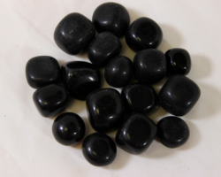 Several Medium Black Obsidian Stones