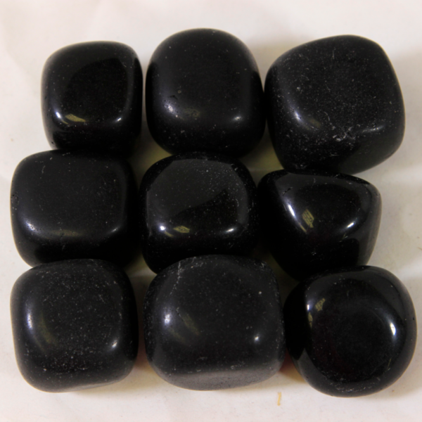 1lb of Tumbled Black Obsidian, Large (33mm-50mm)