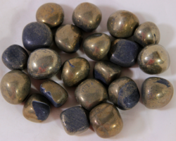 Pile of Small Tumbled Pyrite Stones