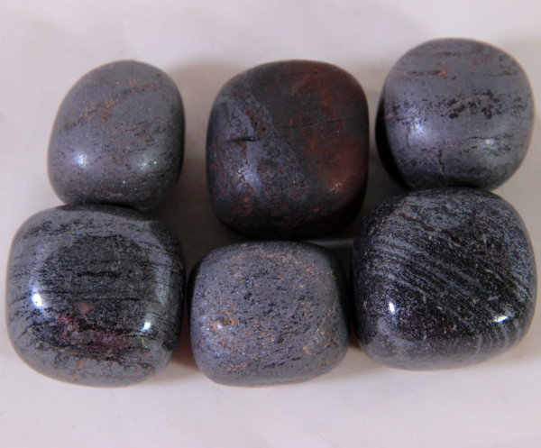 Several Large Tumbled Hematite Stones