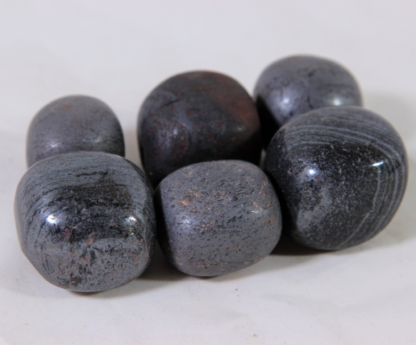 Several Large Tumbled Hematite Stones