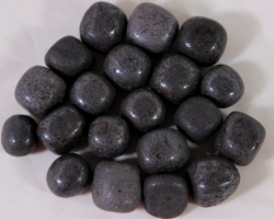 Pile of Small Tumbled Hematite Stones