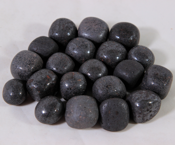 Pile of Small Tumbled Hematite Stones