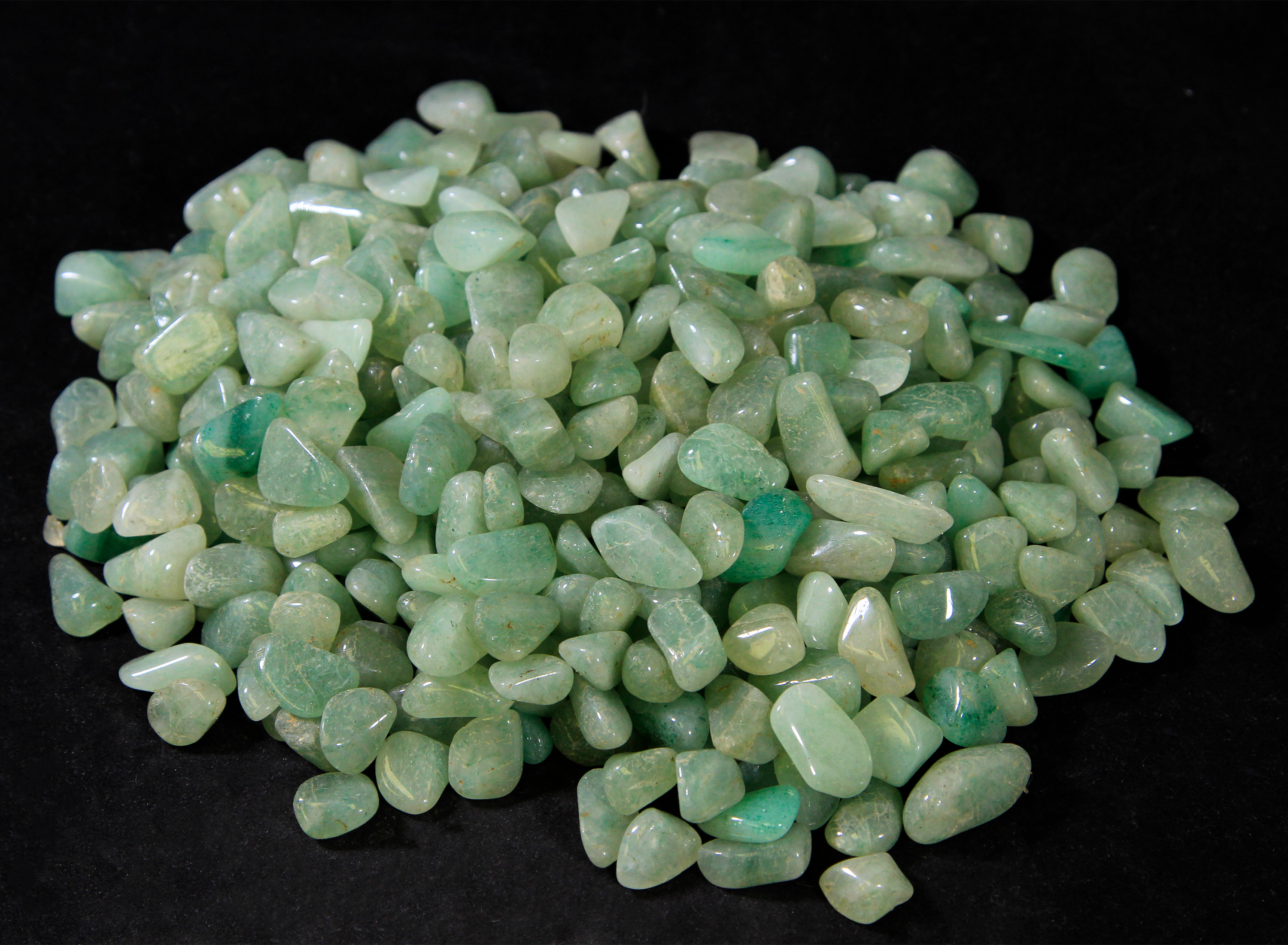 Pile of Green Aventurine Stones