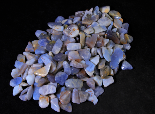 Pile of Tumbled Chalcedony Stones