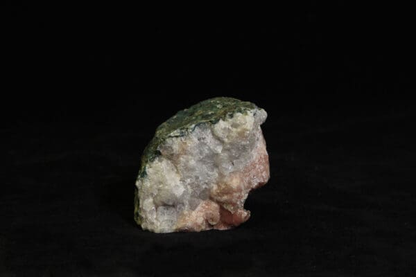 Small Pink Amethyst Crystal Cluster in green rock matrix