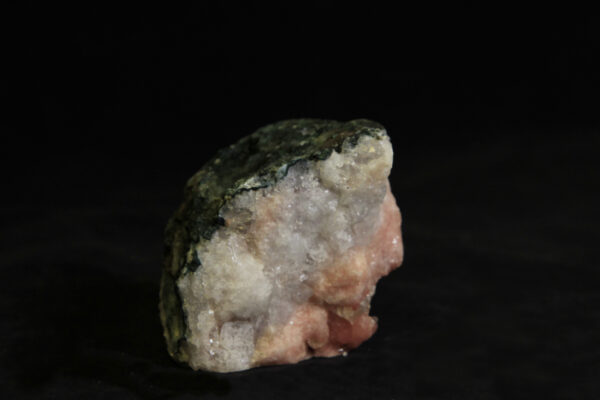 Small Pink Amethyst Crystal Cluster in green rock matrix