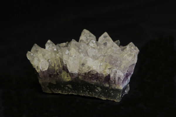 Purple Amethyst Crystal Cluster in green rock matrix