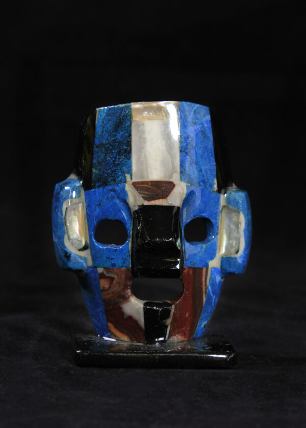Blue decorative crystal mask