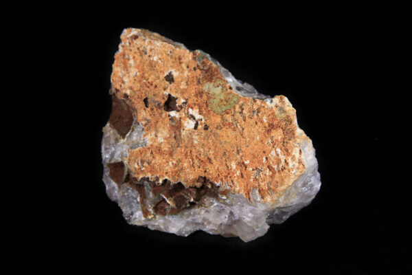 Orange Rock Matrix of Amethyst Crystal Cluster