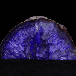 Two Matching Dark Purple Large Agate Bookends