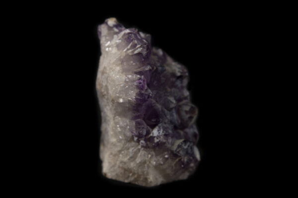 Purple Amethyst Crystal Cluster with white crystal matrix