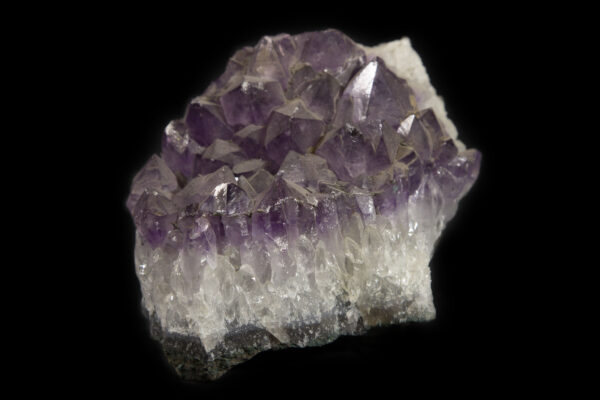 Amethyst Crystal with White Crystal Bed