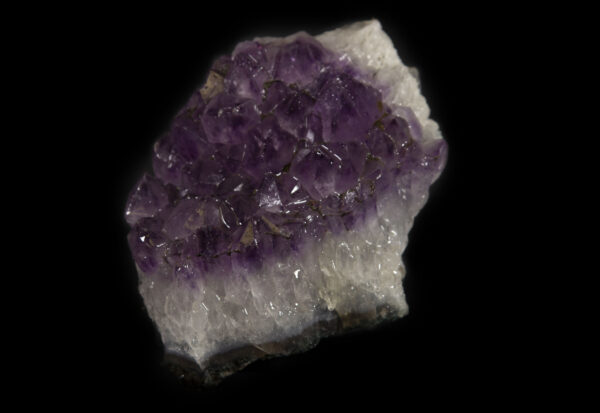 Amethyst Crystal with White Crystal Bed
