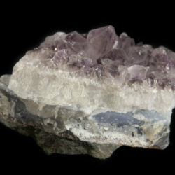 Side view of Amethyst Crystal Cluster
