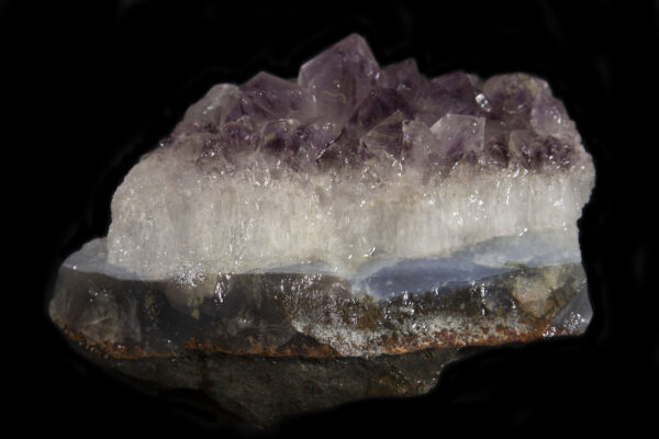 Side view of Amethyst Crystal Cluster