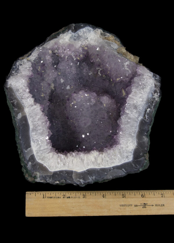 Stunning Large Cave Opening Purple Amethyst with ruler for size