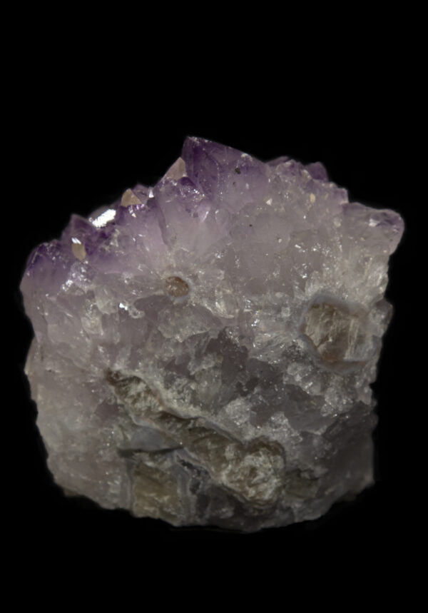 Lilac Amethyst Crystal Cluster Bottom front view