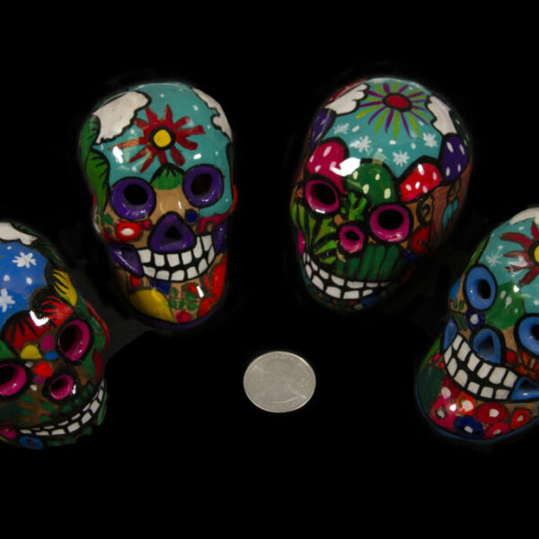 Day of the Dead Hand Painted 2" Sugar Skulls (One Skull)