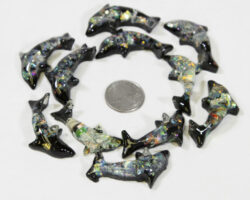 Baby Rainbow Dolphins - Semi Precious Mineral Figurine (One Dolphin)