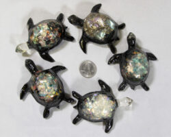 Large Rainbow Turtle - Semi Precious Mineral Figurine (One Turtle)