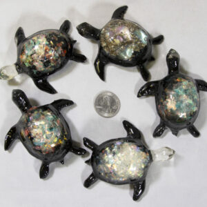Large Rainbow Turtle - Semi Precious Mineral Figurine