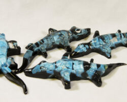 Blue Alligator - Semi Precious Mineral Figurine (One Alligator)