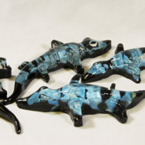 Blue Alligator - Semi Precious Mineral Figurine