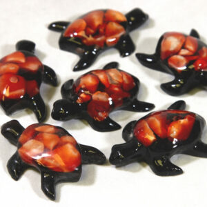Small Red Turtle - Semi Precious Mineral Turtles (One Turtle)