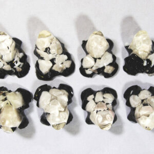 Small White Frog - Semi Precious Mineral Figurine