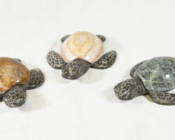 Marble Standing Turtles 4"