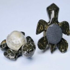 Natural Marble Turtle Magnet 1.5" - Turtleman Foundation Purchase (One Magnet)