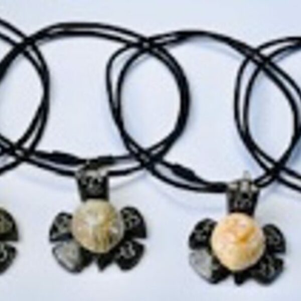 Marble Turtle Natural Necklace 2" - Turtleman Foundation Purchase (One Necklace)