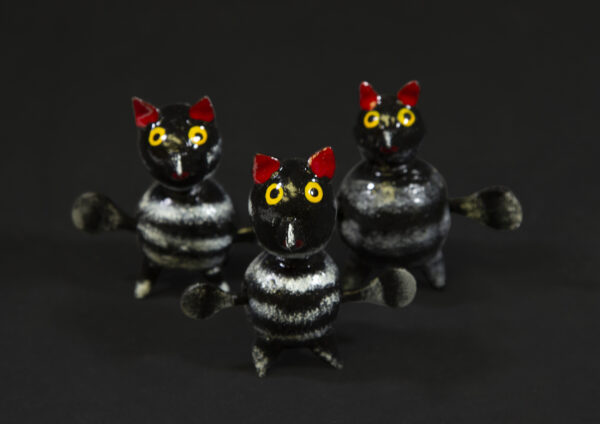 LooseNeck Owl Figurines made from dried limoncello fruit