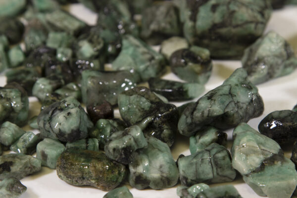Pile of Medium Emerald Stones assorted