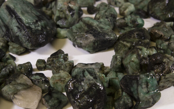 Pile of Large Emerald Stones assorted