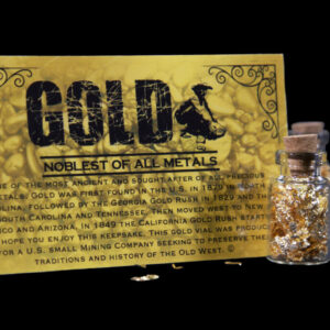 Real Gold Flakes in Glass Vial