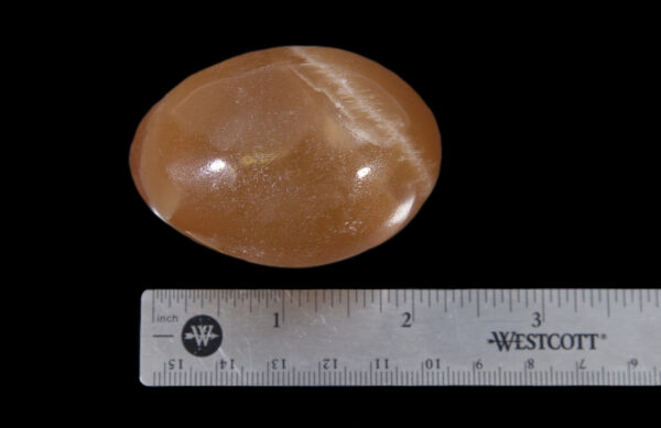 Orange Onyx Egg with ruler for size