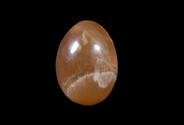 Orange Onyx Egg standing upright