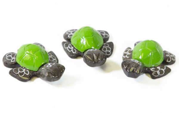 1.5 inch Green Marble Turtles