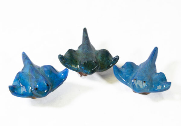 3 inch Blue Marble Stingrays