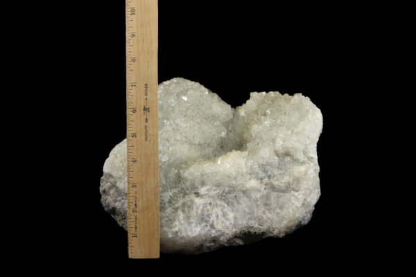 Heart Shaped Prasiolite with ruler for height