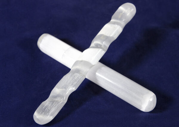 Two Wands in Selenite Protection Collection