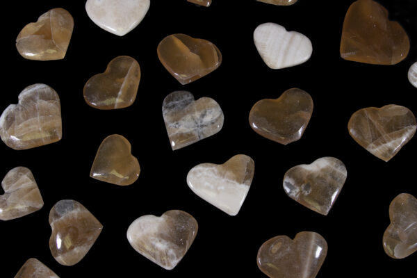 plain aragonite hearts