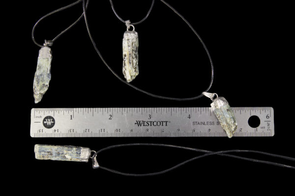 kyanite necklaces with ruler